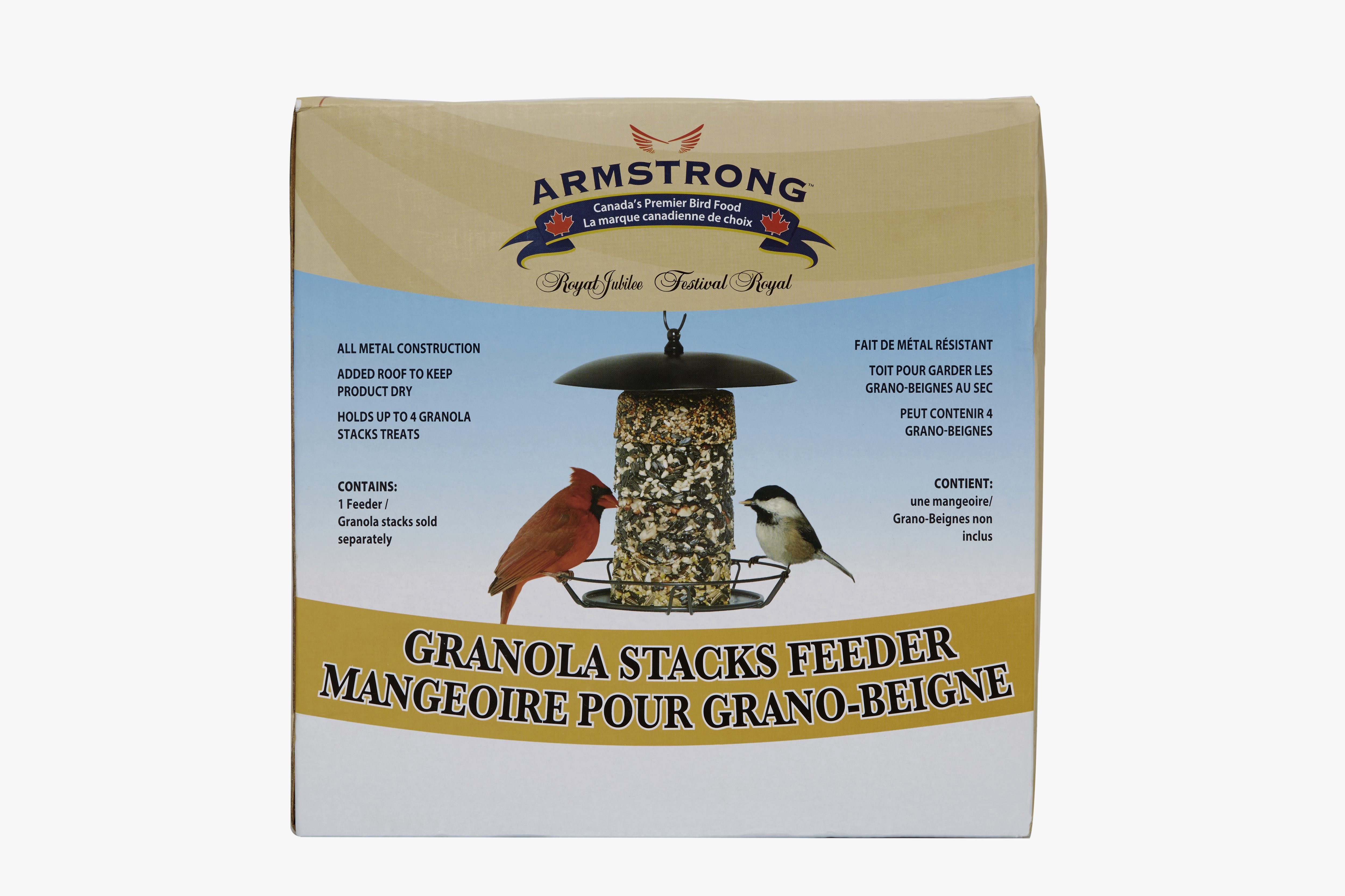 301-254 Armstrong Royal Jubilee Granola Stacks Feeder Box Front 7 76947 84009 1